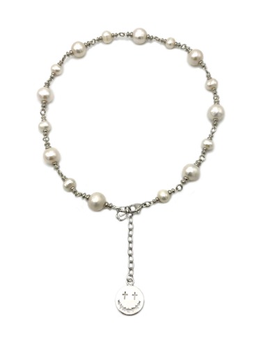 SMILE&amp;PEARLS NECKLACE