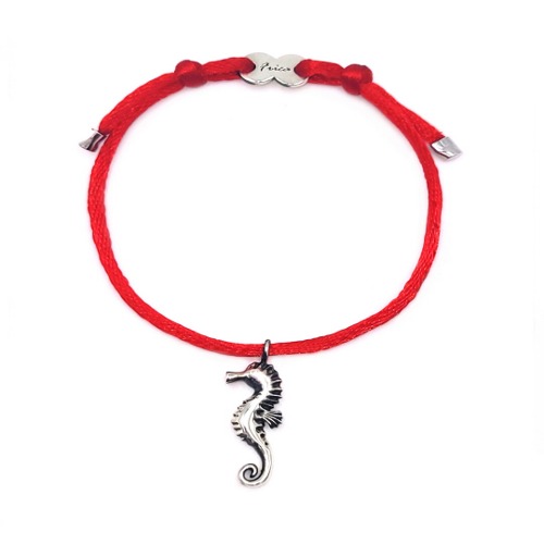 SEA HORSE &amp; KNOTS (red)