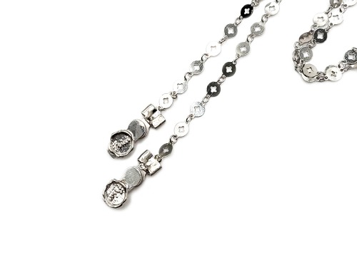 MASK TONG NECKLACE - SILVER